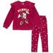 Disney Minnie Mouse Infant Baby Girls Fleece Sweatshirt and Pants Set Polka Dots Minnie Mouse / Polka Dot 24 Months