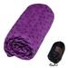 Non-Slip Yoga Towel with Bag - Yoga Towel Mat for Hot Yoga Bikram and Pilates - Hot Yoga Towelï¼ŒPurple