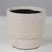 MDR Trading AI-CE00-181-Q12 White Crackle Look Patterned Ceramic Planter - Set of 12