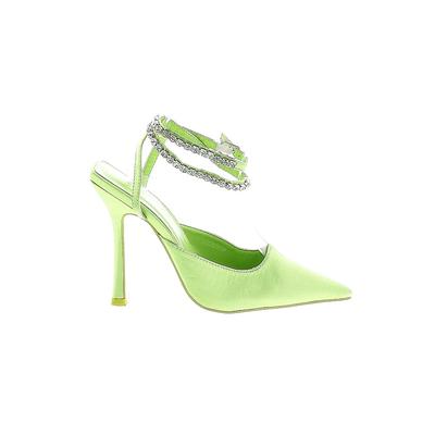 Public Desire Heels: Green Shoes - Women's Size 5