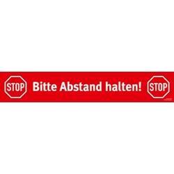 Fußbodenaufkleber »Bitte Abstand halten!«, selbstklebend für glatte Böden Image