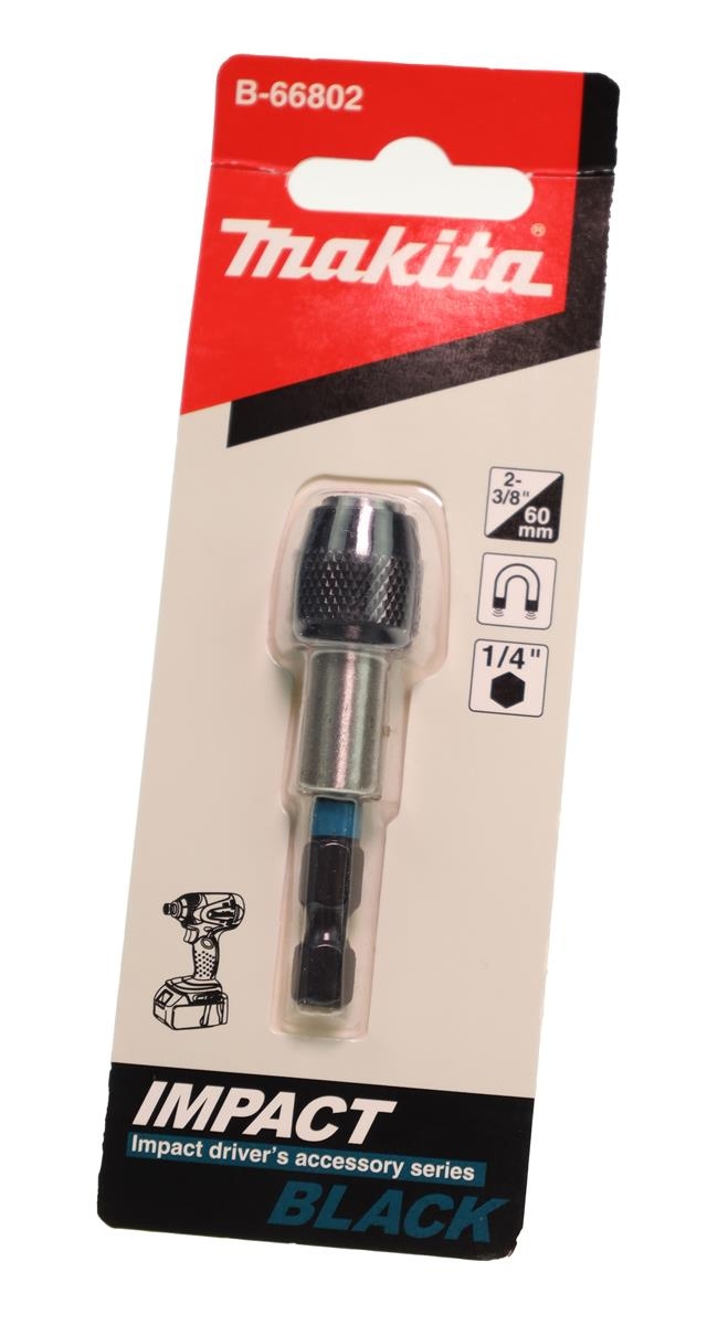 Makita B-66802 Bit-Halter 1/4" 60 mm | magnetisch | Schnellwechselsystem Image