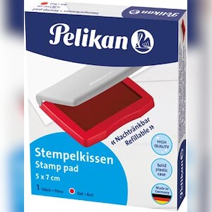 Pelikan Stempelkissen 3 E 337725 Kunststoffgehäuse 5x7cm rot Image