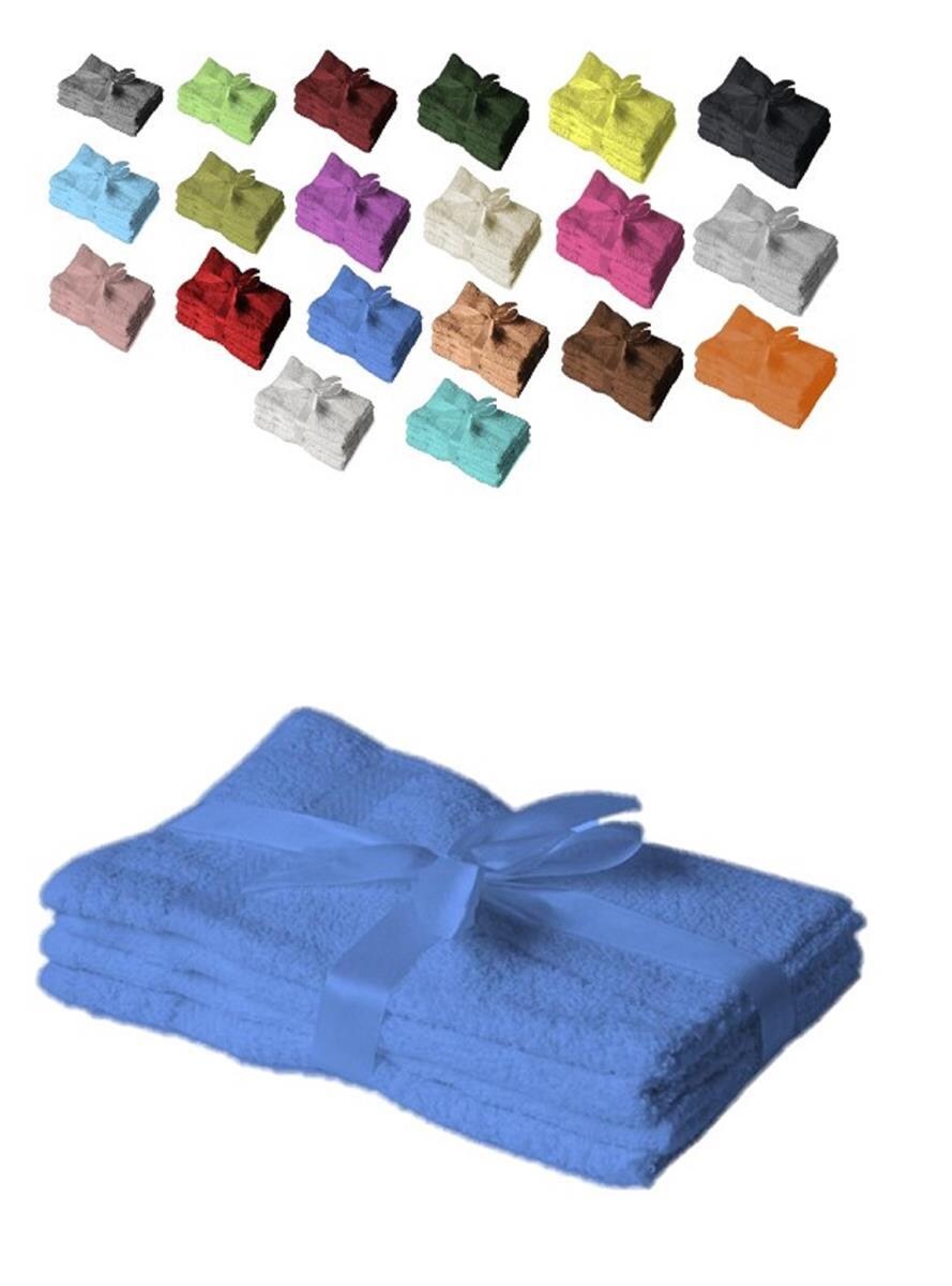 EXKLUSIV HEIMTEXTIL 12 x Gästetuch 500 g/m² 30 x 50 cm Royalblau Image