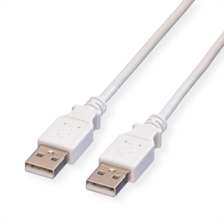 VALUE USB 2.0 Kabel, Typ A-A, weiß, 1,8 m Image