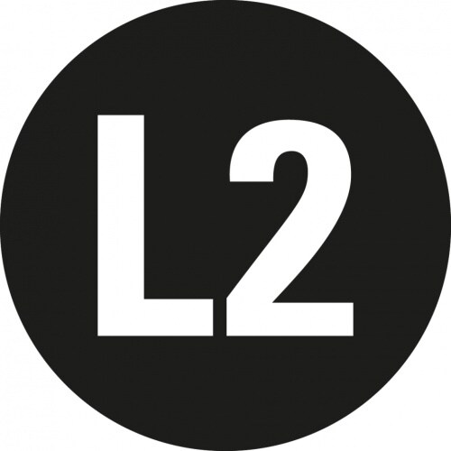 Aufkleber I Leiterkennzeichen L2 Wechselstromnetz, RoHS-konform, Folie, Ø 16mm, 20/Bogen, DIN EN 60445 / IEC 60417 Image