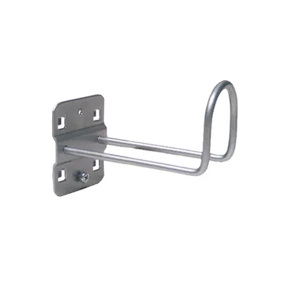 PROREGAL Kabelhalter für Lochplatte | LxBxH10x3,5x5cm | Weissaluminium Image