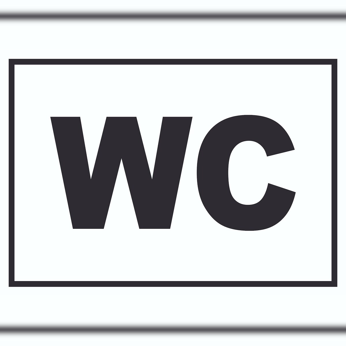 WC Schild A5 Rückseite selbstklebend Image