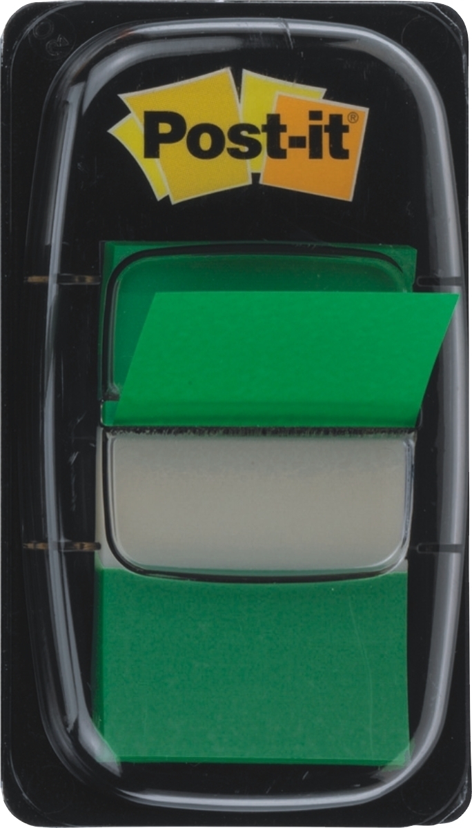 Post-it Index Standard 25,4x43,2mm grün VE=50 Streifen Image