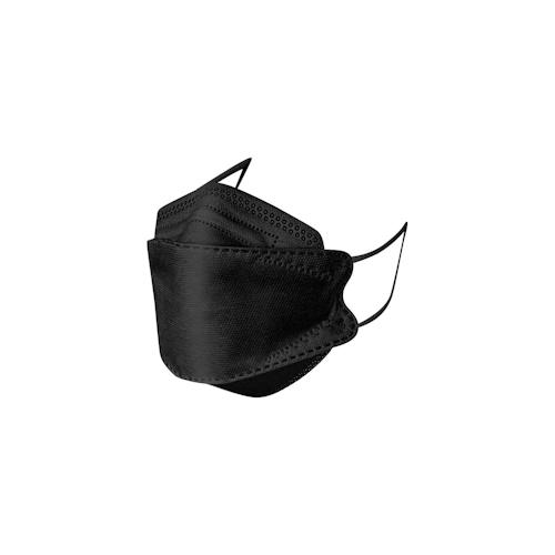 50x FFP2 Maske 4D Fischform SCHWARZ – Moderne Fischmaske, mehrlagig, einzeln verpackt | CE zertifiziert Atemschutzmaske Fisch Maske