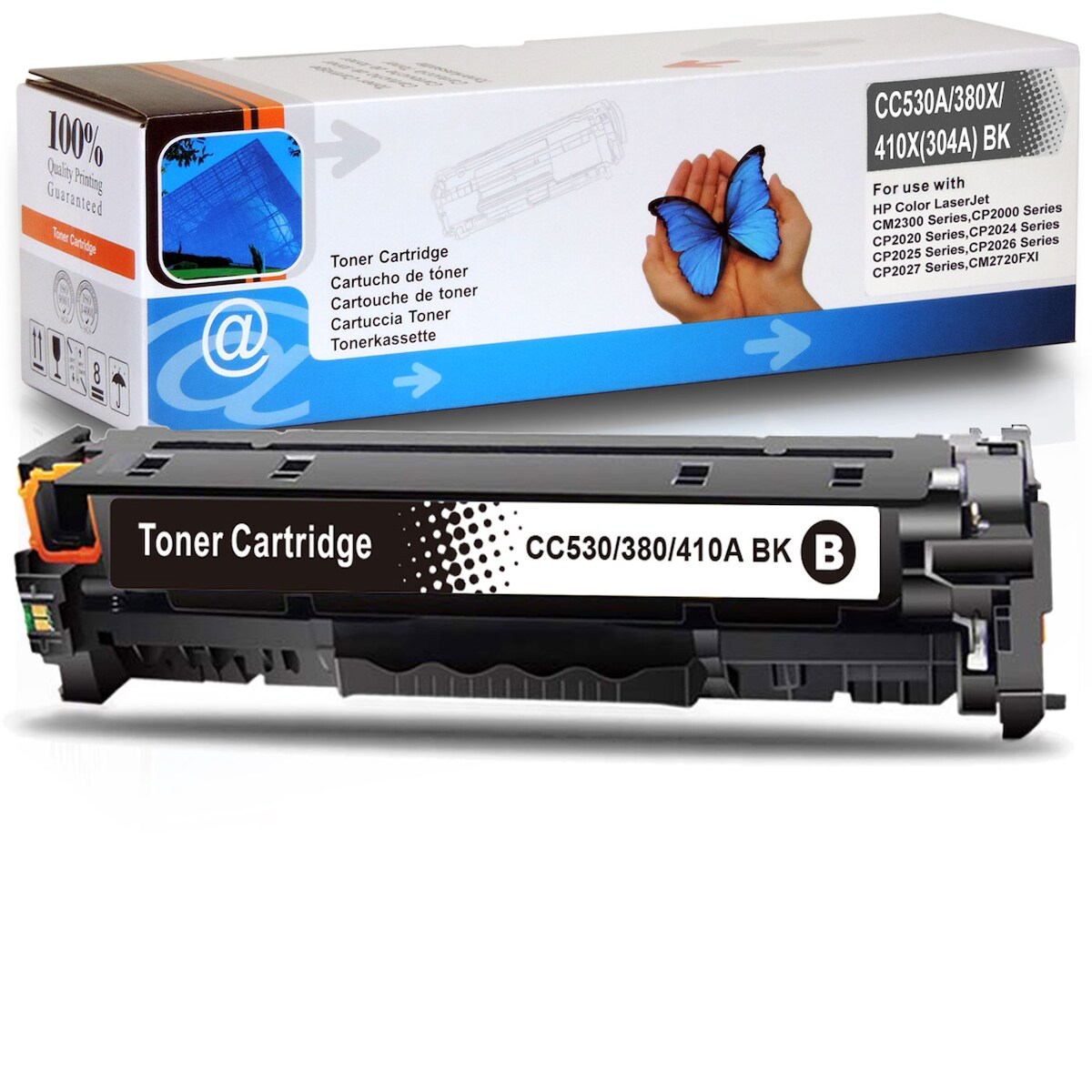 Gigao Toner für HP Color LaserJet CM2320EI MFP Tonerkassette Schwarz 4.400 Seiten kompatibel HP-304A, CC530A Image