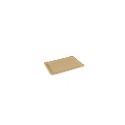 250 Bio Pappteller braun 10 x 16 cm mit Fettbarriere