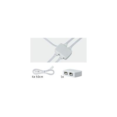 Paulmann YourLED Verbinder Junction-Box 4-fach Verteilung 30x45mm max. 60W Weiß 70203 Image