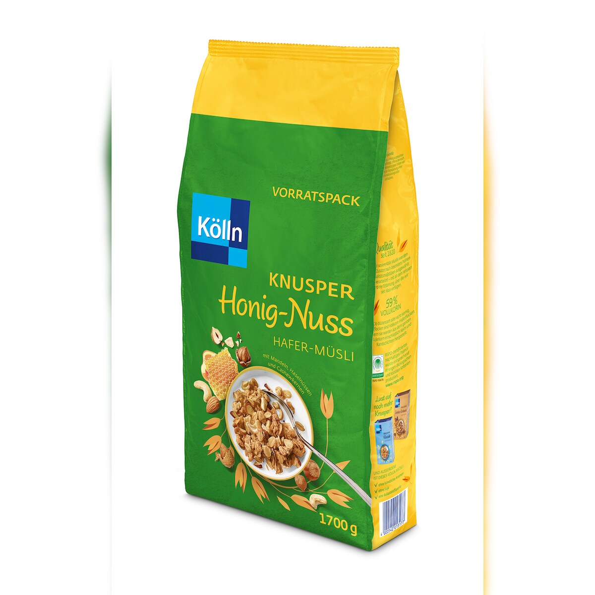 Kölln Hafer Müsli Knusper Honig-Nuss (1,7 kg) Image