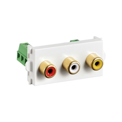 VALUE A/V-Anschluss-System, A/V-Modul (2xAudio, 1x Video) Image