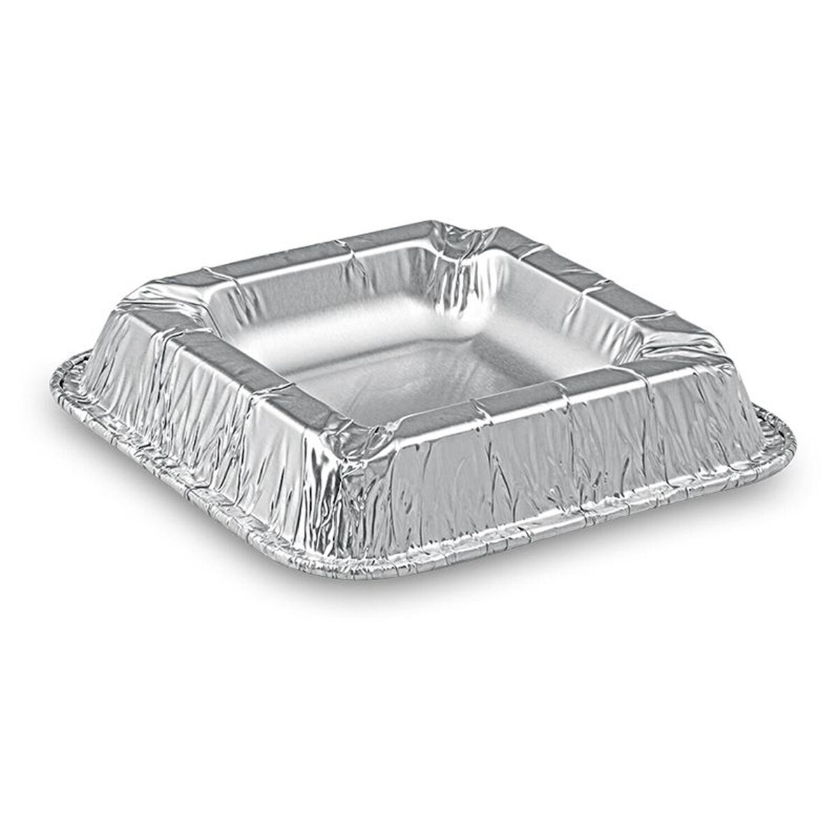 VEPATIM 10x Alu Aschenbecher aus kräftigem Aluminium eckig 12,6 x 12,6 x 2,2 cm Image