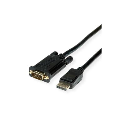 VALUE Kabel DisplayPort-VGA, DP ST - VGA ST, schwarz, 2 m