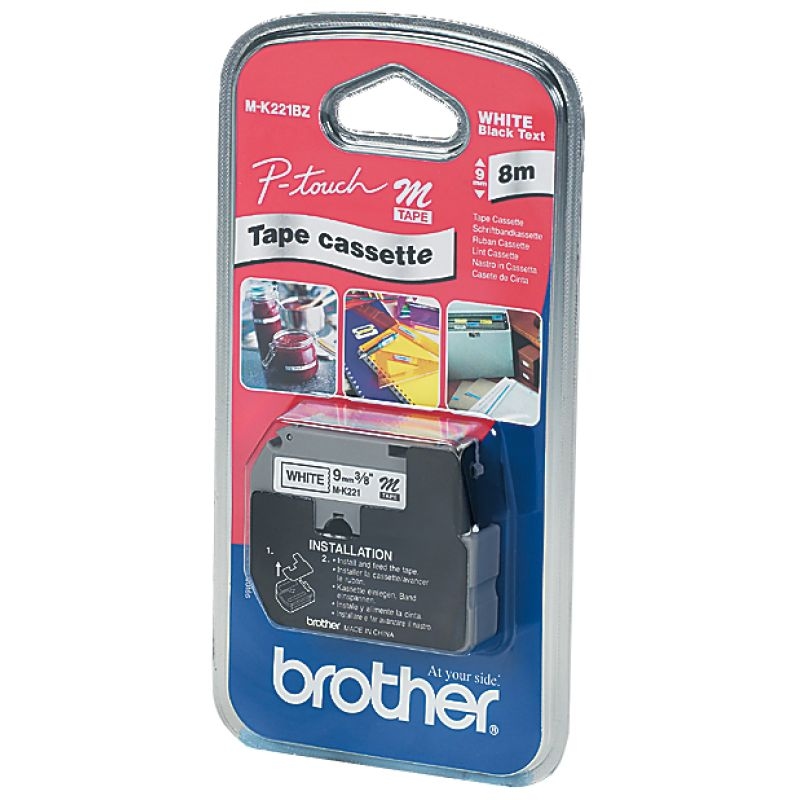 brother M-Tape M-K231S Schriftbandkassette, Bandbreite: 12mm Image