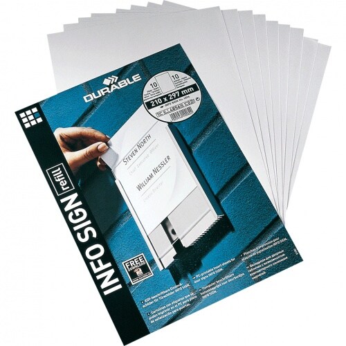 Schild I Papiereinlage, für Türschild Info-Sign und Click-Sign, 210x297mm, 10/VE Image