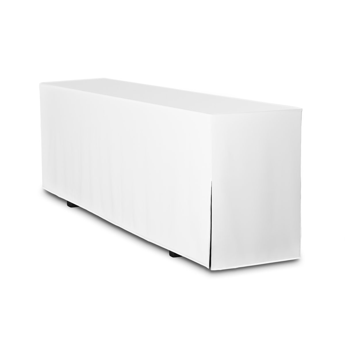 TexDeko Biertischhusse Premium für Bierzeltgarnitur 220 x 60cm Blickdicht waschbar (Weiß) Image