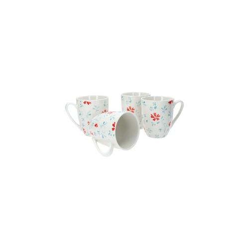 4er Set Kaffeebecher Blume Türkis Julia Ritzenhoff & Breker – 404319