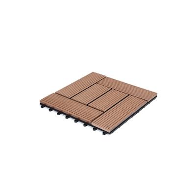 Deuba Casaria WPC Fliese 1x Mosaik Terrakotta 30x30cm Image