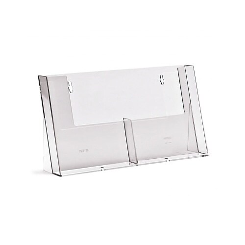 Tisch-Prospekthalter 2x DIN A5 nebeneinander Image