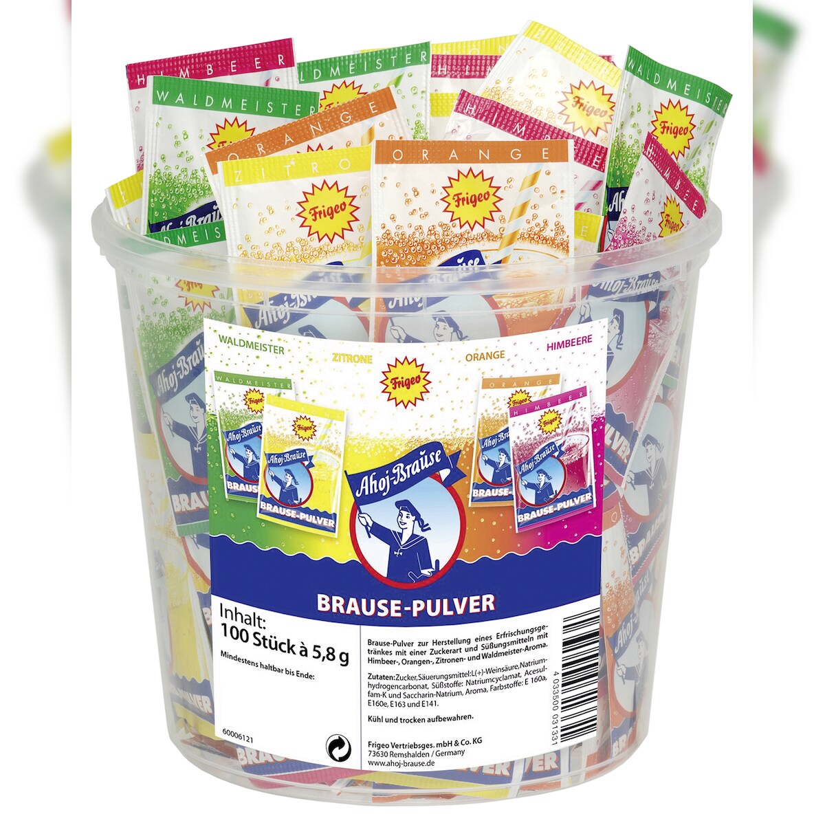 Ahoj-Brause Brause-Pulver 100 x 5,8g (580g) Image