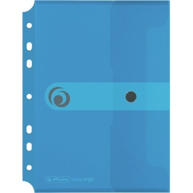 Herlitz Dokutasche 11293826 DIN A5 PP z.Abh. transparent blau Image