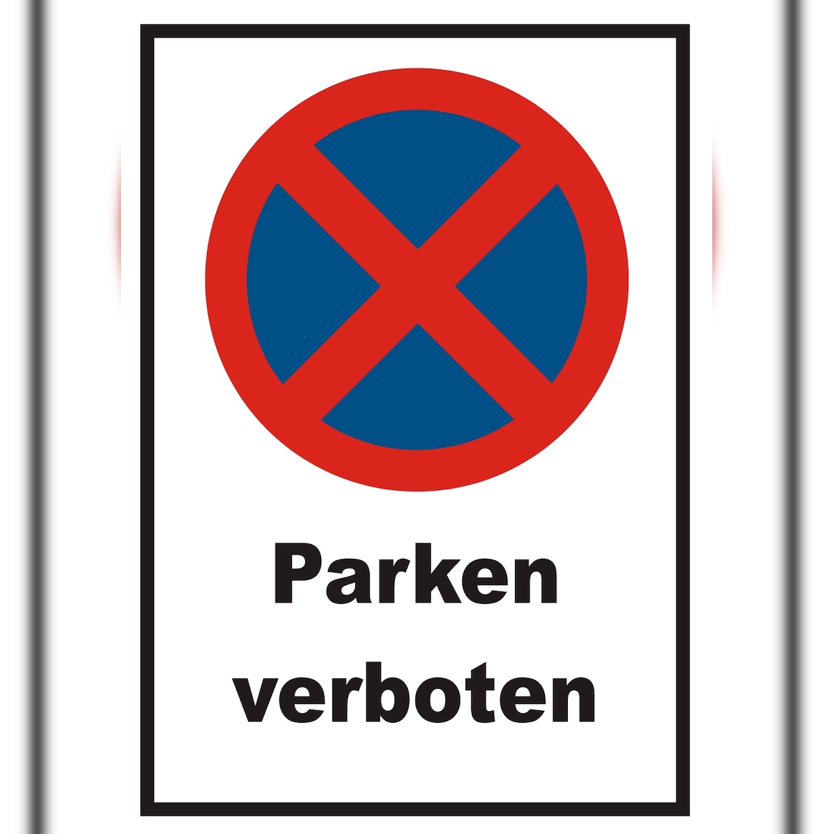 HB-Druck Parken verboten Schild A4 (210x297mm) Image