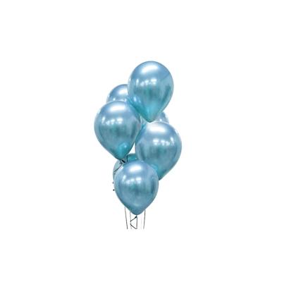 7 glossy Luftballons blau