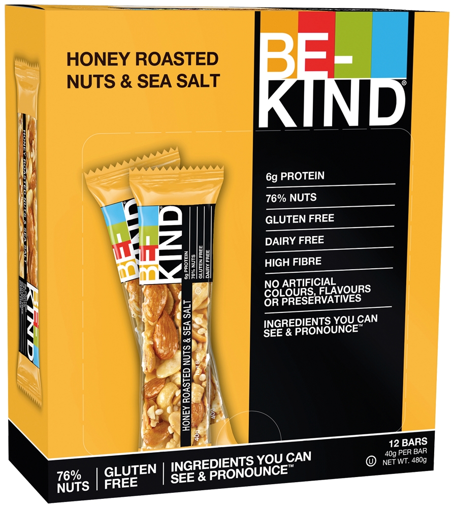 Be-Kind Riegel Honey Roasted Nuts & Sea Salt 12 x 40 g (480 g) Image