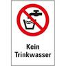 Schild I Verbots-Kombischild Kein Trinkwasser, Kunststoff, 200x300mm, ASR A1.3, DIN EN ISO 7010 P005