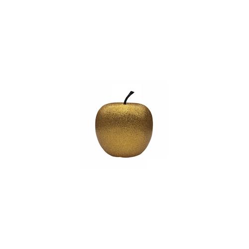 Deko-Apfel in Gold aus robustem Fiberglas, Größe XS – E2206-S1-GLG