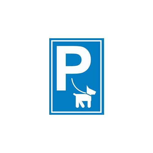 Hundeparkplatz Schild P Hunde A5 (148x210mm)