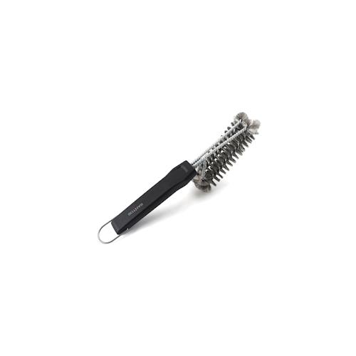 CHEFGASTRO BBQ 2-Kopf Grillbürste | 30cm | Edelstahl