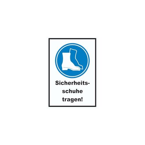 Sicherheitsschuhe tragen Schild A3 (297x420mm)