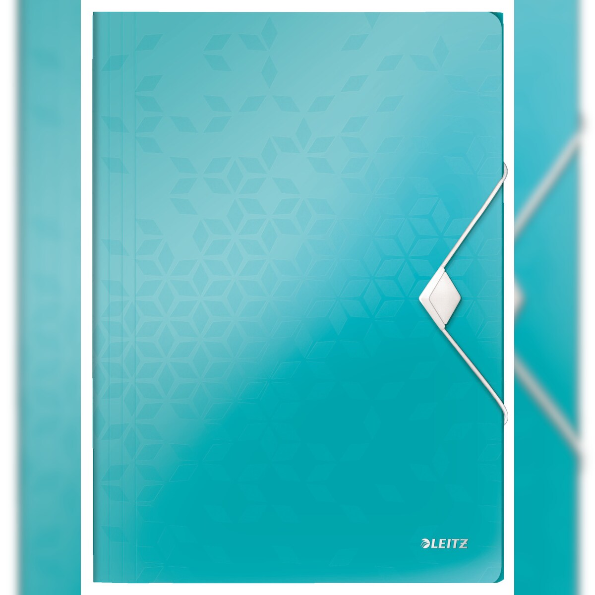 Leitz Eckspannermappe WOW 45990051 DIN A4 3Klappen PP eisblau Image