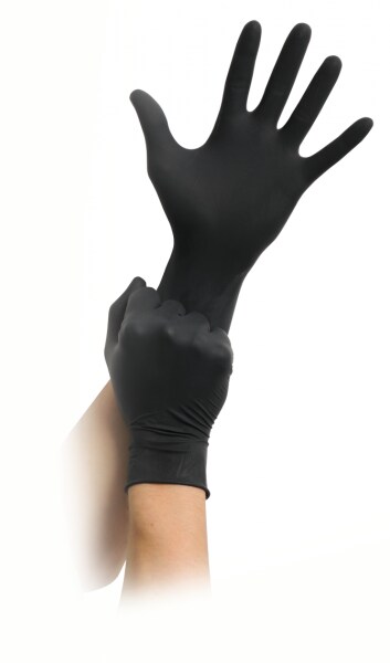 MaiMed® - Black LX Latexhandschuh (schwarz) Größe XL Image