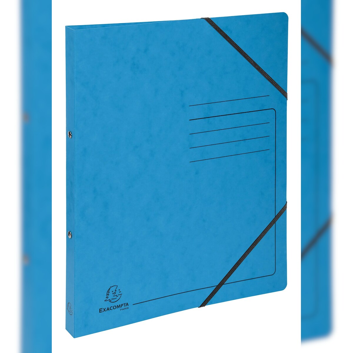 Exacompta 542562E 10x Ringhefter 2 Ringe 15mm, Colorspan-Karton bedruckt - A4 - Türkis Image