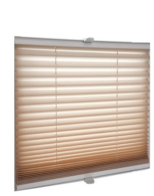 Plissee Faltrollo inkl. Klemmträger sand 25x100 cm Jalousie Image