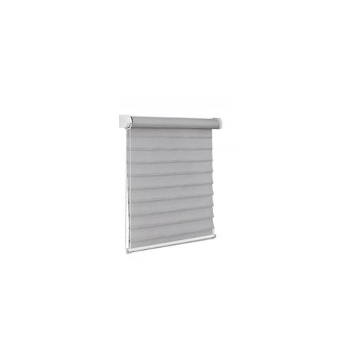 3D Fensterrollo - Neuheit - 40x150 cm grau Doppelrollo