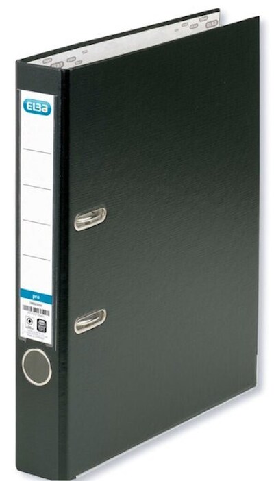 HAMELIN Ordner ELBA SMART A4 50 mm PP außen, Papier innen, schwarz Image