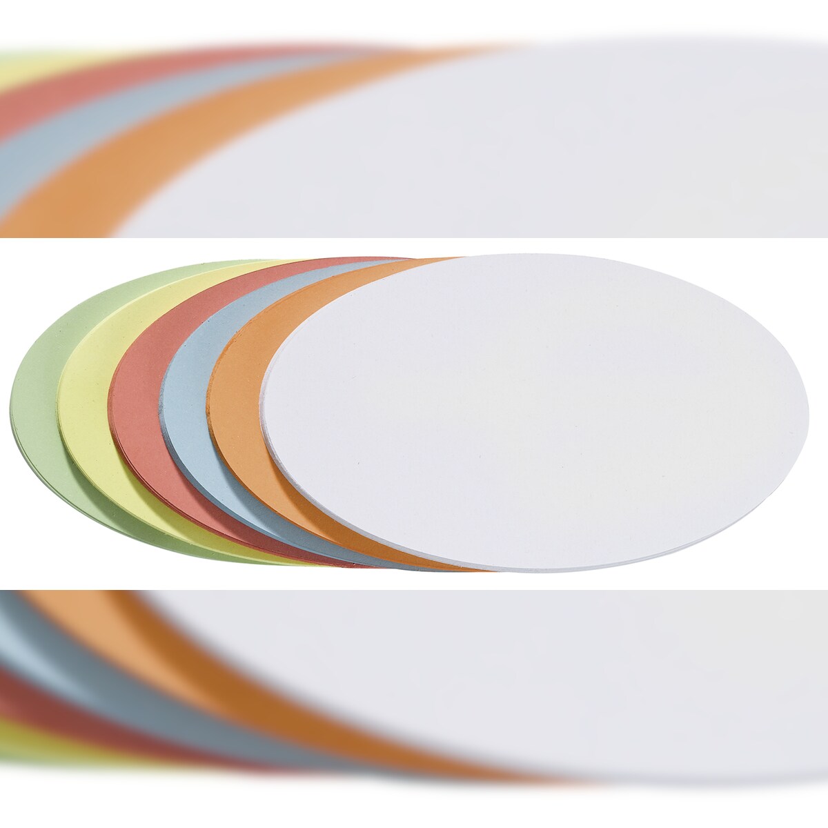 Franken Moderationskarten oval, 190 x 110 mm, farbig sortiert Image