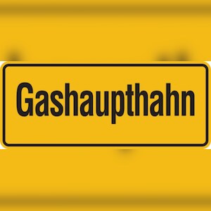 Hinweisschild, Gashaupthahn, 100x240mm, Folie/Aluminium - 240x100x0.45 mm Aluminium geprägt Image