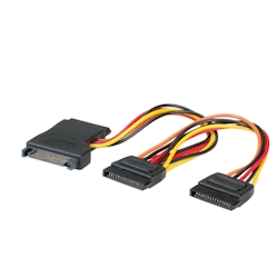 ROLINE Y-Adapterkabel S-ATA / 3x SATA, 0,3 m Image