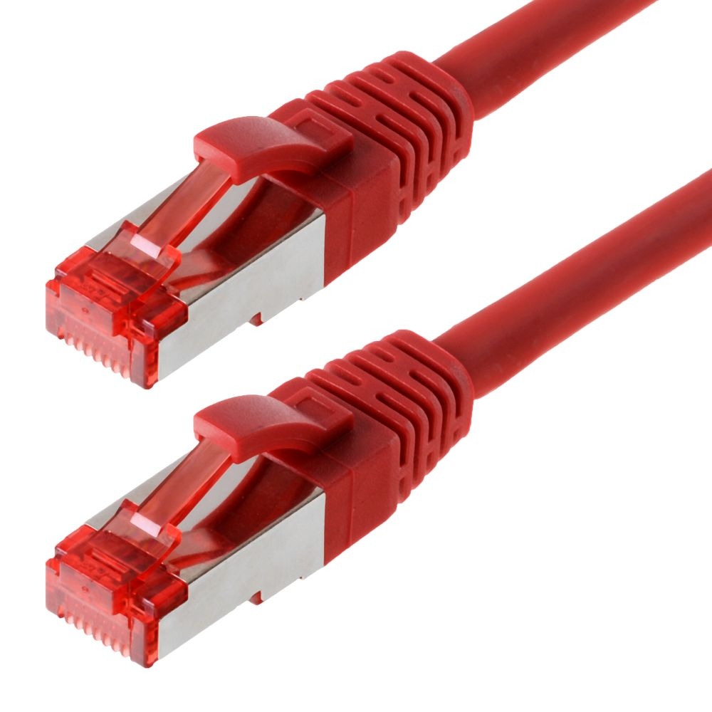 Helos Patchkabel S/FTP Cat 6 rot 0,25m Image