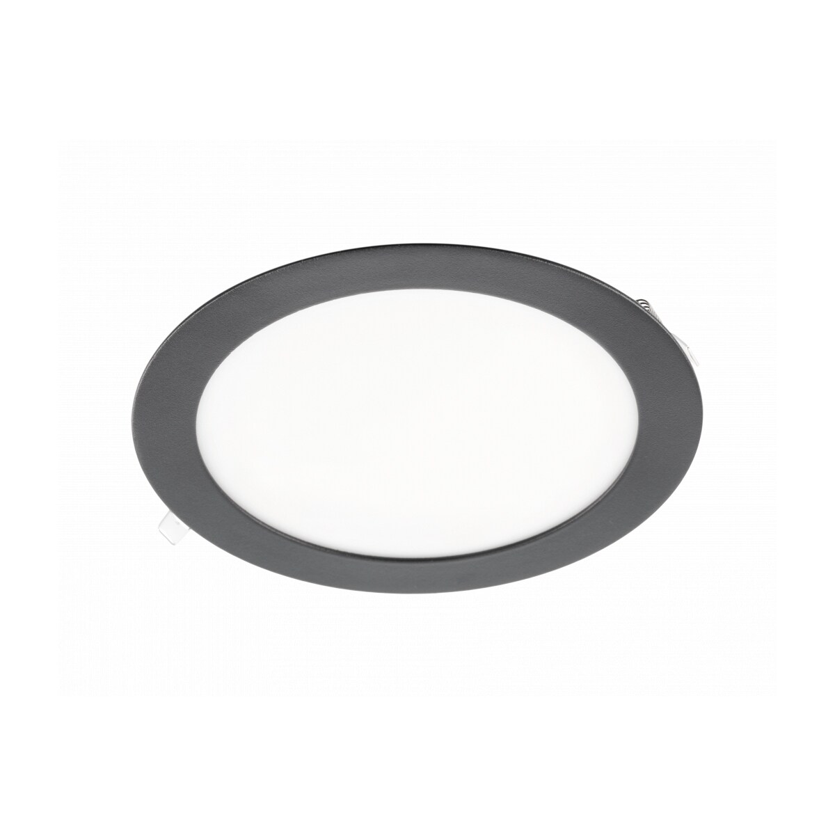 Aigostar 12W Runde LED Einbauleuchte slim Panel Spot mit schwarzen Rahmen Ø 168mm 1020 Lumen Warmweiß (3000 K) Image