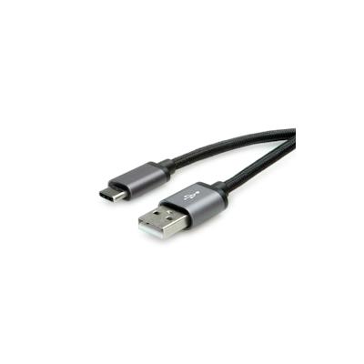 ROLINE USB 2.0 Kabel, Typ C - Typ A, ST/ST, schwarz, 3 m