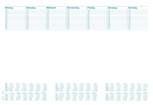 RNK Schreibunterlage, 480x330mm, Blanko/Kalendarium, 30 Blatt Image